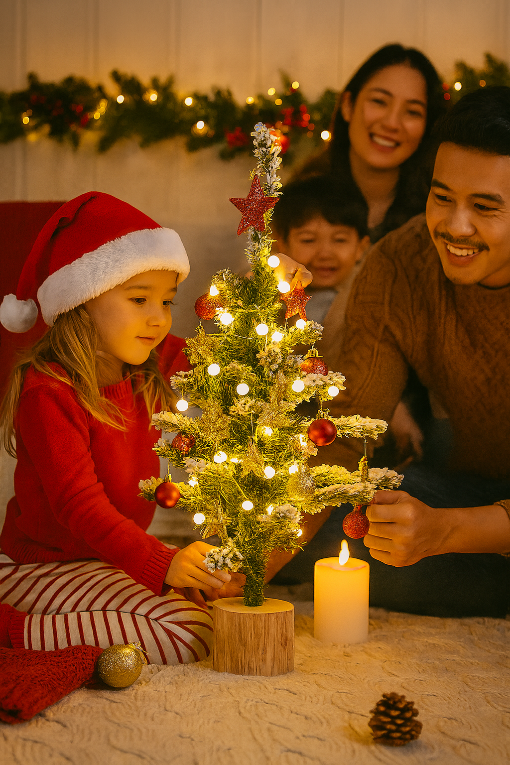 Flocked Christmas Tree