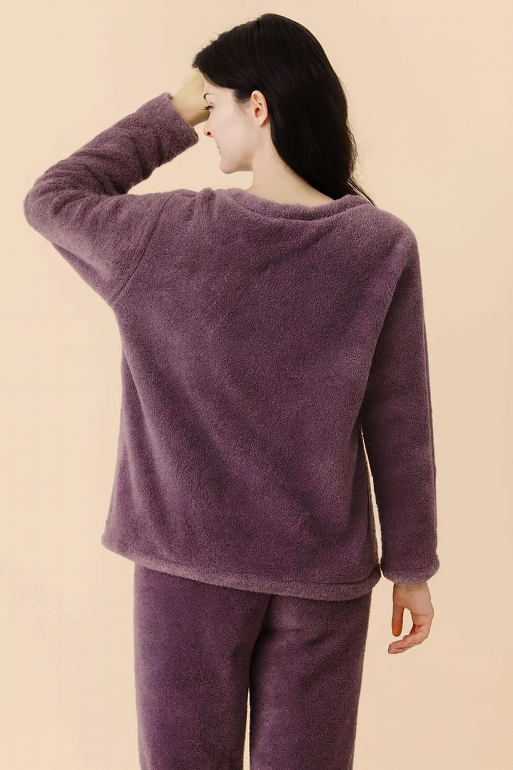Soft Plush Winter Sleepwear 2pcs Set