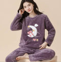 Soft Plush Winter Sleepwear 2pcs Set