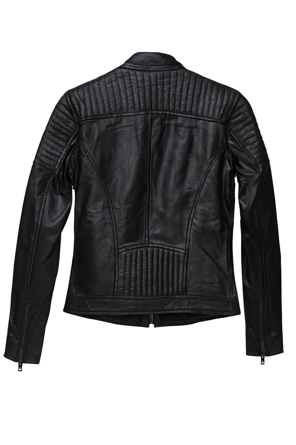 Genuine faux Leather Jacket- Black